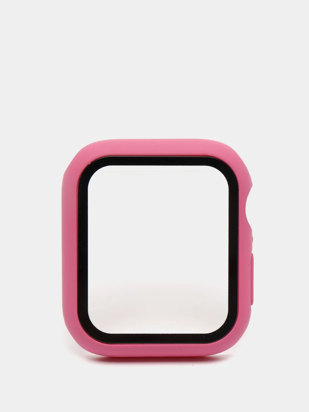 Тёмно-розовый бампер,накладка с защитным стеклом для Apple Watch 3/4/5/6/SE/7/8/9