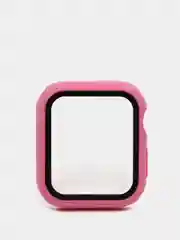 Тёмно-розовый бампер,накладка с защитным стеклом для Apple Watch 3/4/5/6/SE/7/8/9