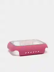 Тёмно-розовый бампер,накладка с защитным стеклом для Apple Watch 3/4/5/6/SE/7/8/9