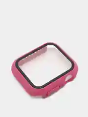 Тёмно-розовый бампер,накладка с защитным стеклом для Apple Watch 3/4/5/6/SE/7/8/9