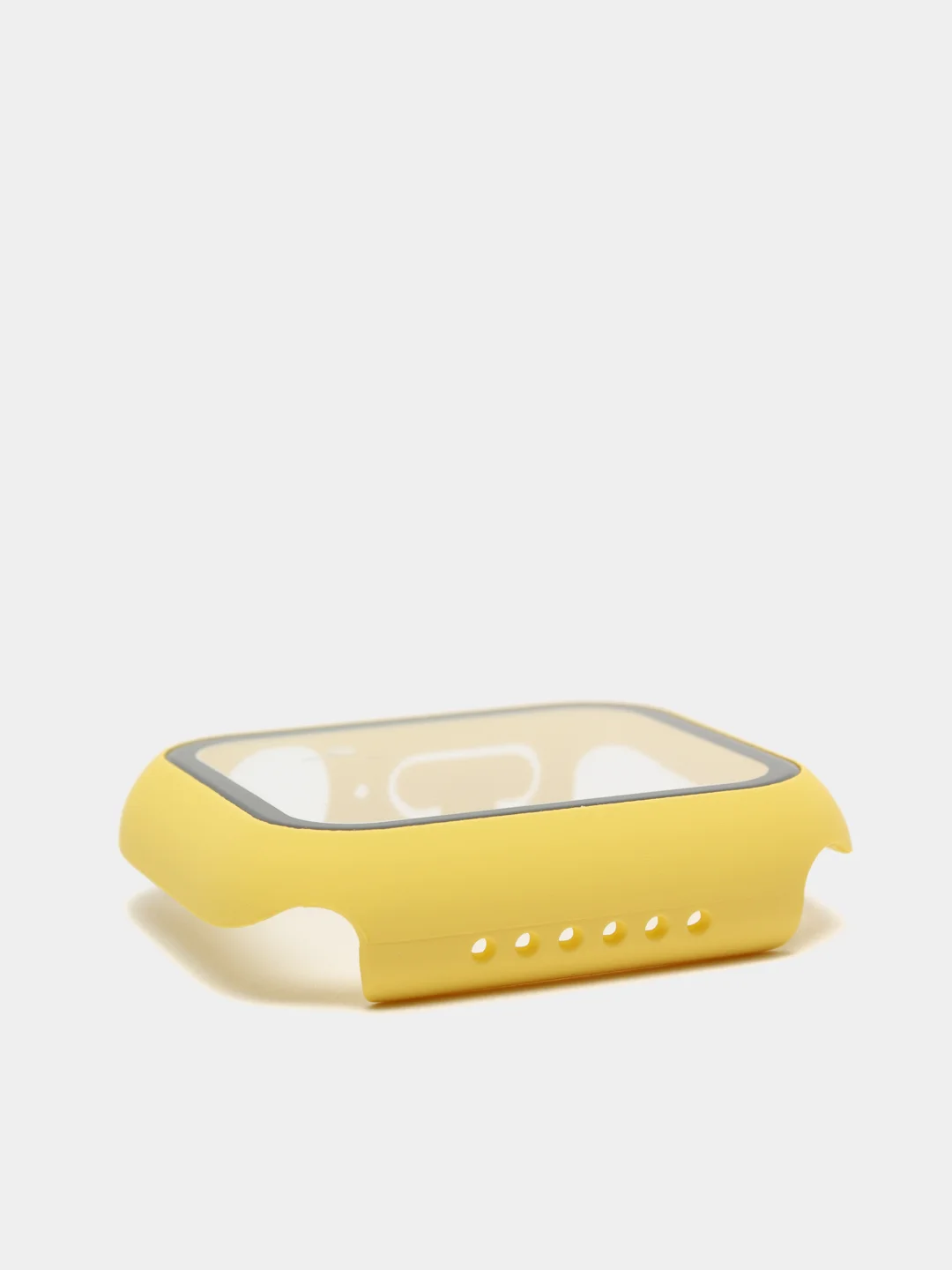 Желтый бампер,накладка с защитным стеклом для Apple Watch 3/4/5/6/SE/7/8/9