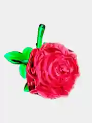 Красный роза - 3D Crystal Blocks Puzzle (3D Пазл / Головоломка IQ 3D puzzle)