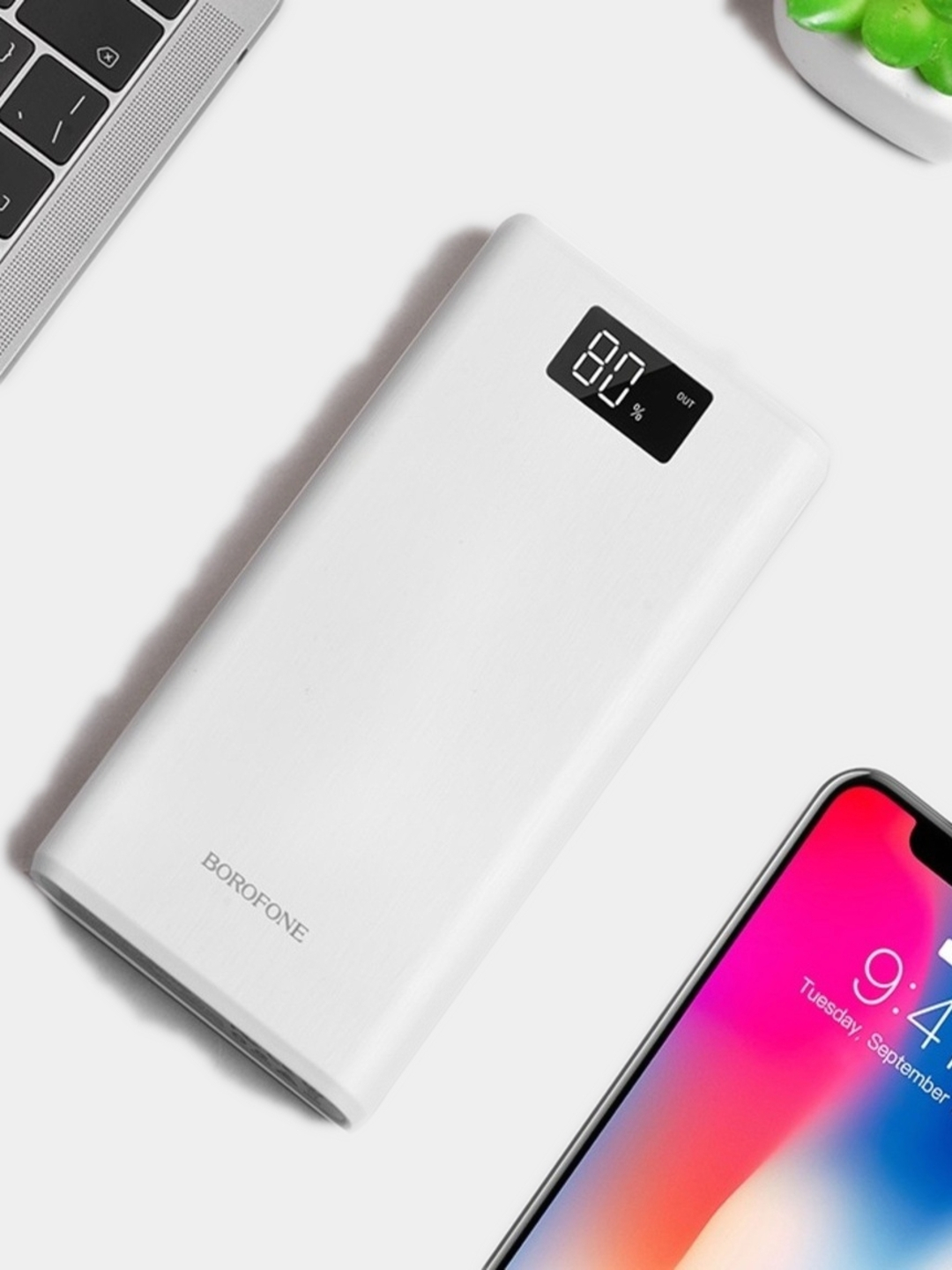 Портативный внешний аккумулятор Power Bank Borofone 30000 mAh купить по  цене 3000 ₽ в интернет-магазине Магнит Маркет