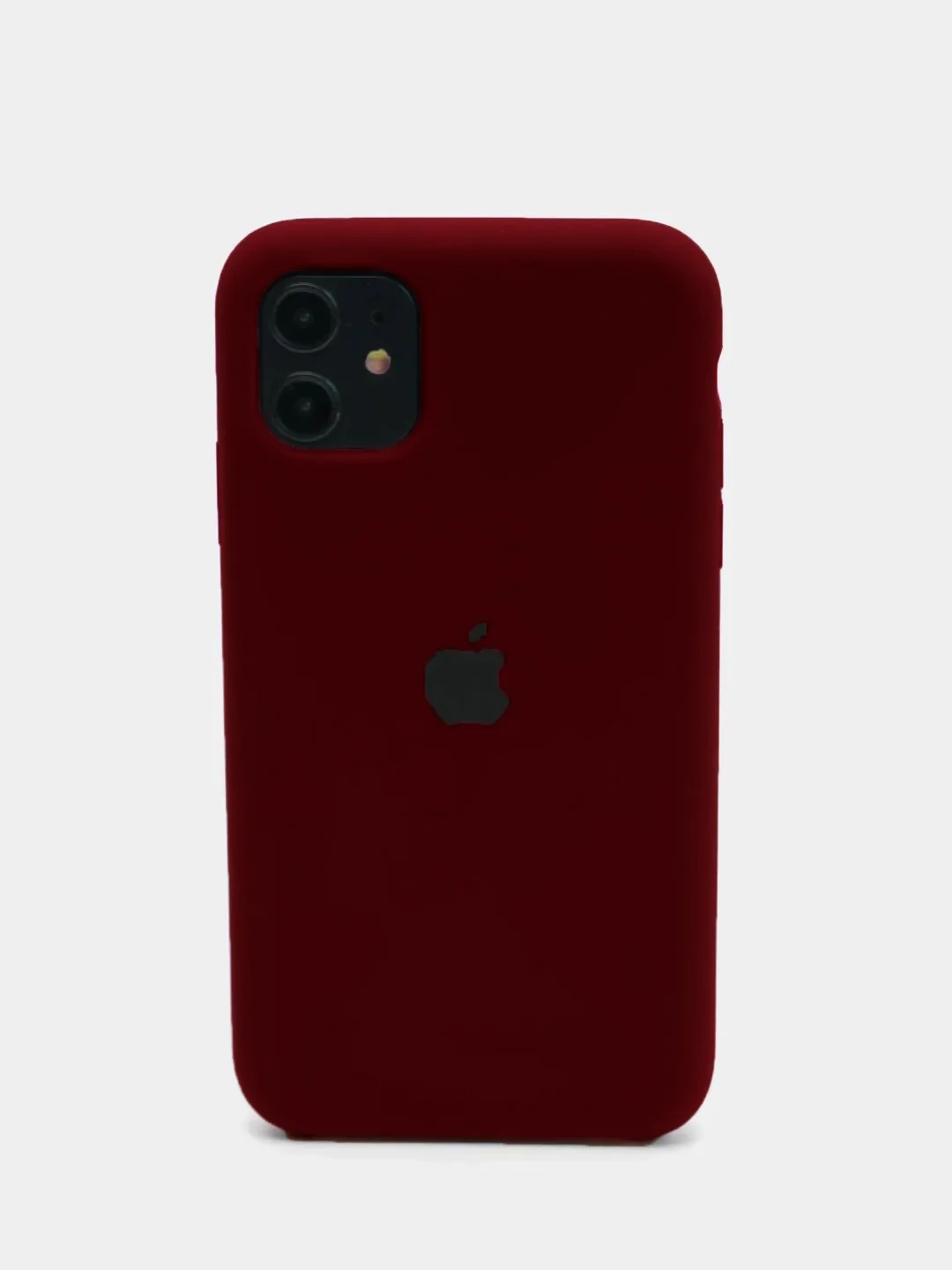 Бордовый чехол Silicone Case для Apple iPhone 11 силиконовый противоударный для айфона Soft Touch