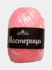 Кораллово-розовый пряжа Мастерица Хозяюшка Рукодельница нить для вязания мочалок 100% полипропилен 50 г