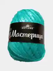 Бирюзовый пряжа Мастерица Хозяюшка Рукодельница нить для вязания мочалок 100% полипропилен 50 г