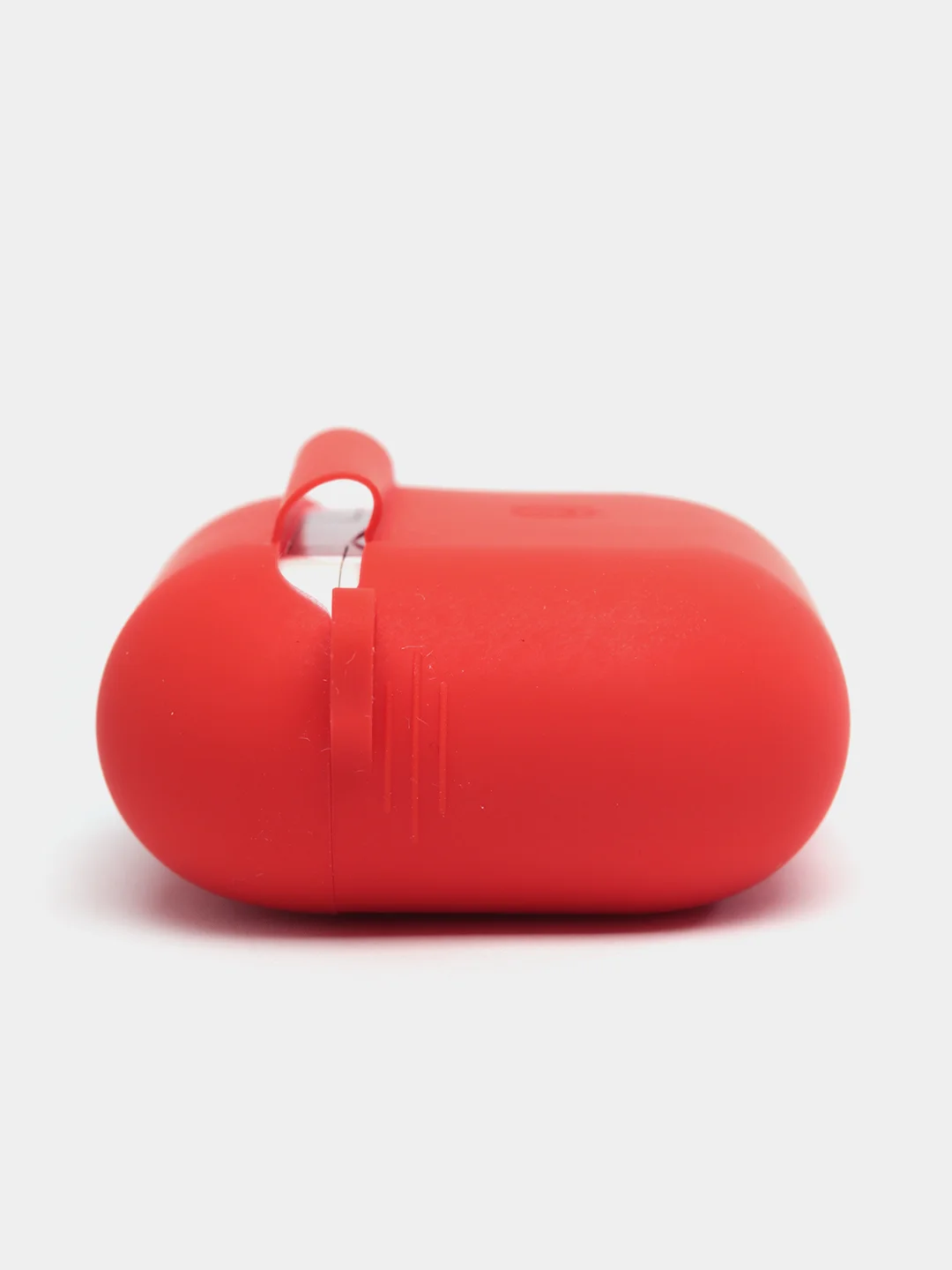 Красный силиконовый чехол для Apple AirPods 3 поколения 2021 (с карабином)