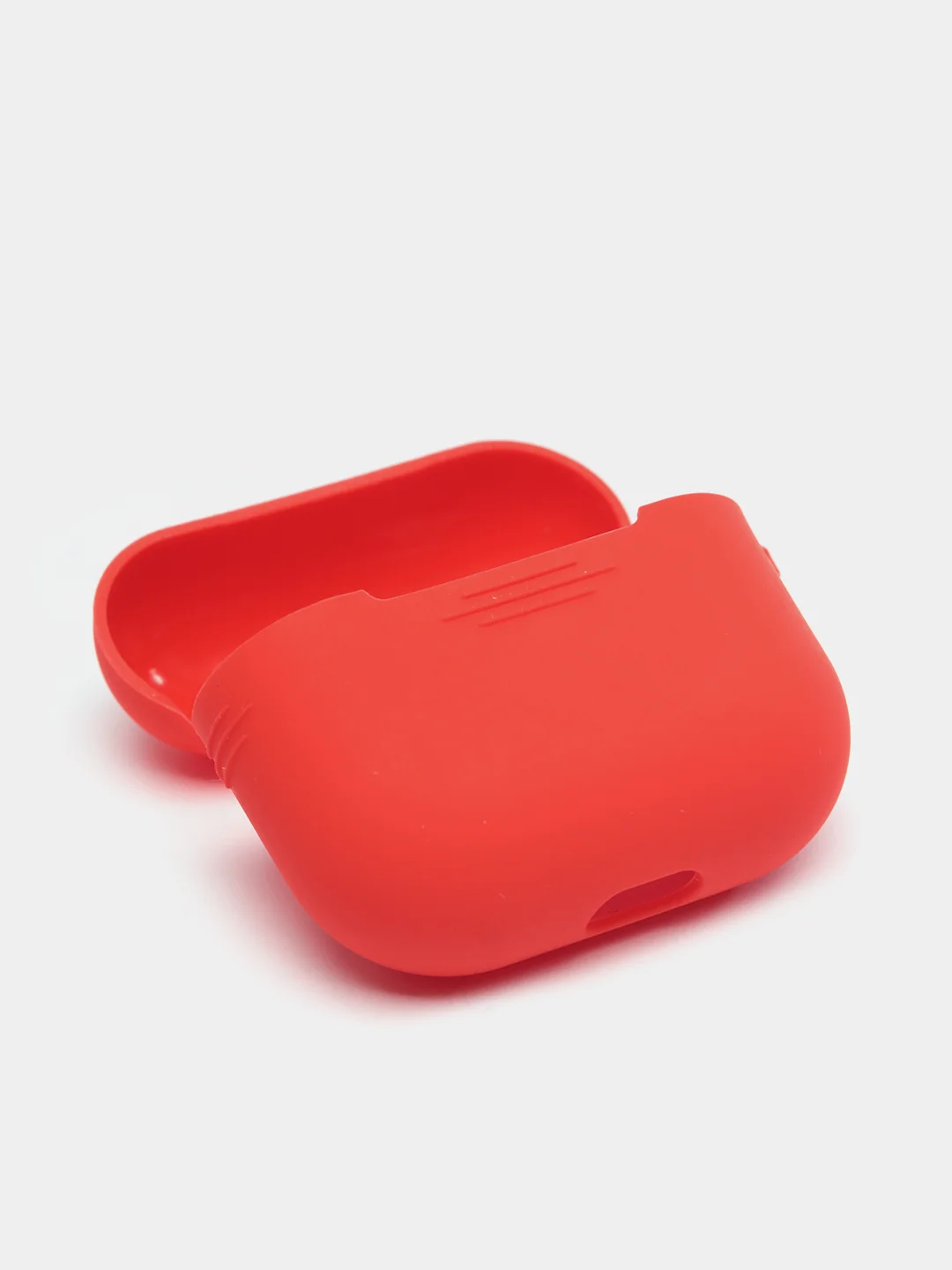 Красный силиконовый чехол для Apple AirPods 3 поколения 2021 (с карабином)
