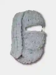 Серый балаклава вязанная