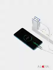 Сетевое зарядное устройство Borofone BA35A, 2хUSB + кабель для Apple iPhone lightning 2.1A