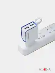 Сетевое зарядное устройство Borofone BA35A, 2хUSB + кабель для Apple iPhone lightning 2.1A