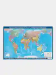 Настенная политическая карта мира, 1:34 млн