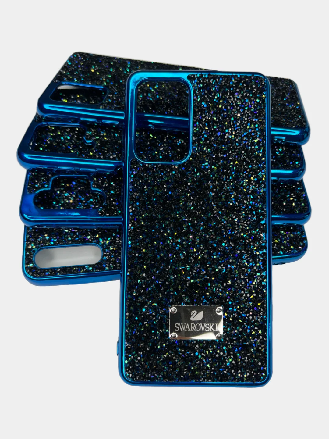 Темно-синий чехол со стразами iPhone 11, 12, 12 Pro, 12 Pro Max, 13, 13 Pro, 13 Pro Max