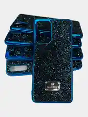 Темно-синий чехол со стразами iPhone 11, 12, 12 Pro, 12 Pro Max, 13, 13 Pro, 13 Pro Max