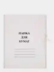 Папка с завязками 260 г/м2 немел. 20 шт/уп