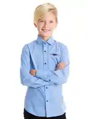 Голубой рубашка для мальчика