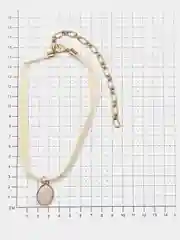 Чокер Teosa из натуральной кожи, с кварцем