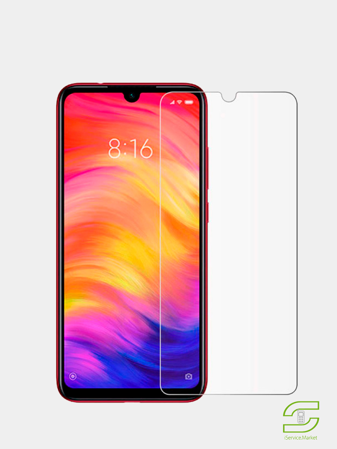 Защитное стекло 2D для Xiaomi Redmi 7 купить по цене 99 ₽ в  интернет-магазине Магнит Маркет