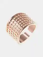 Кольцо бижутрия Teosa золотое из бижутерного сплава женское