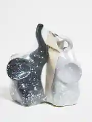Серебряный статуэтка инь янь слоны пара 20см