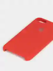 Красный чехол Silicone Case для iPhone 7, 8, SE 2020, с открытым низом