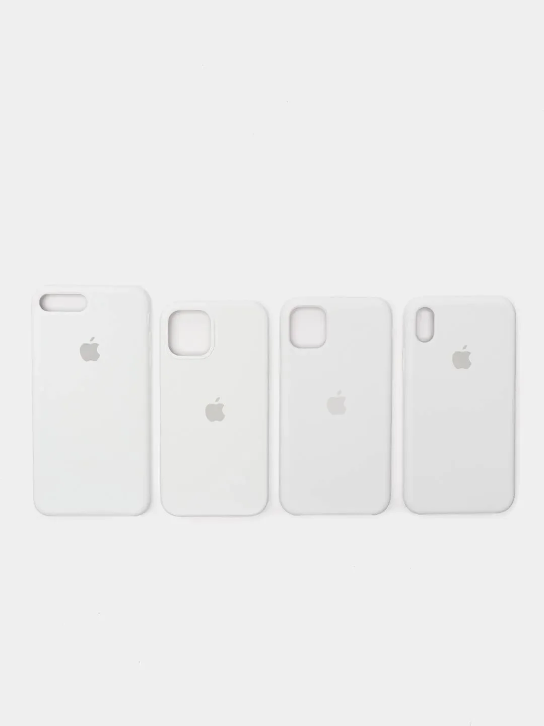 Белый чехол Silicone Case для iPhone 6/6s,6s+,7/8+,7/8,X/XS,XSMax,XR, 11, 12, Pro, Pro MAX, Mini