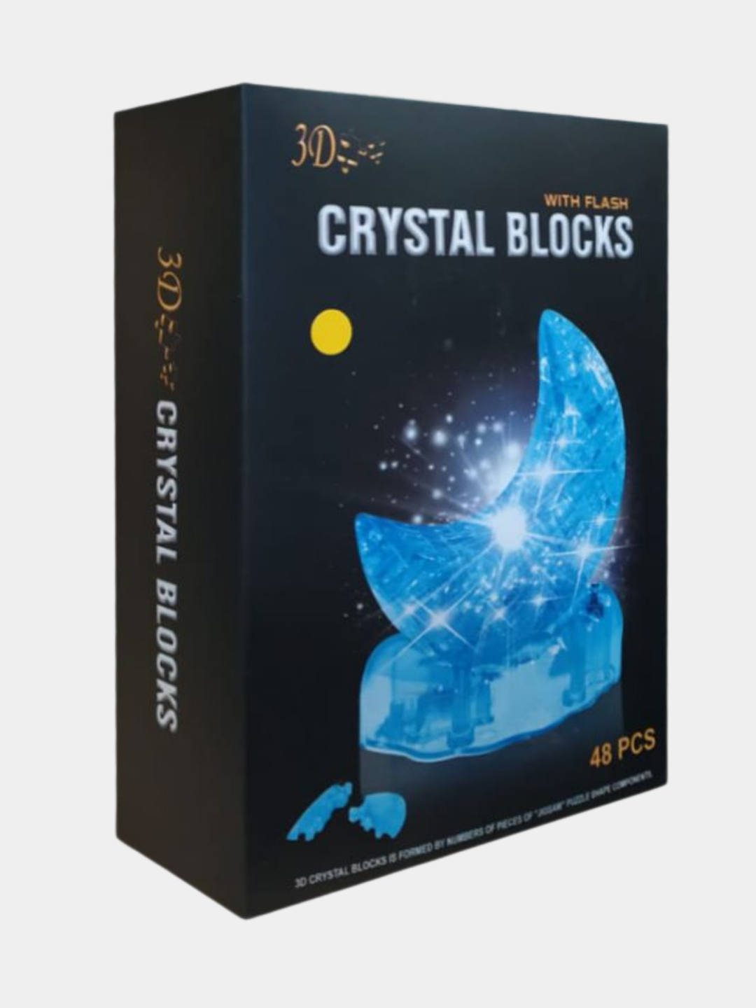 Месяц со светом 3D Crystal Blocks Puzzle (3D Пазл Магический Кристал  Головоломка 3D) купить по цене 499 ₽ в интернет-магазине Магнит Маркет