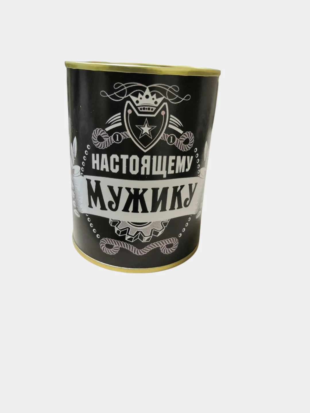 Черный носки мужские в банке, подарочные