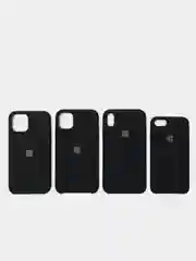 Черный чехол Silicone Case для iPhone 6/6s,6s+,7/8+,7/8,X/XS,XSMax,XR, 11, 12, Pro, Pro MAX, Mini