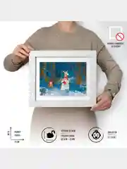 Зима и саночки" Деревянный пазл DaVici / 60 деталей/ 210х150 мм