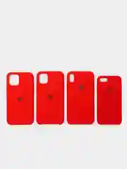 Красный чехол Silicone Case для iPhone 6/6s,6s+,7/8+,7/8,X/XS,XSMax,XR, 11, 12, Pro, Pro MAX, Mini