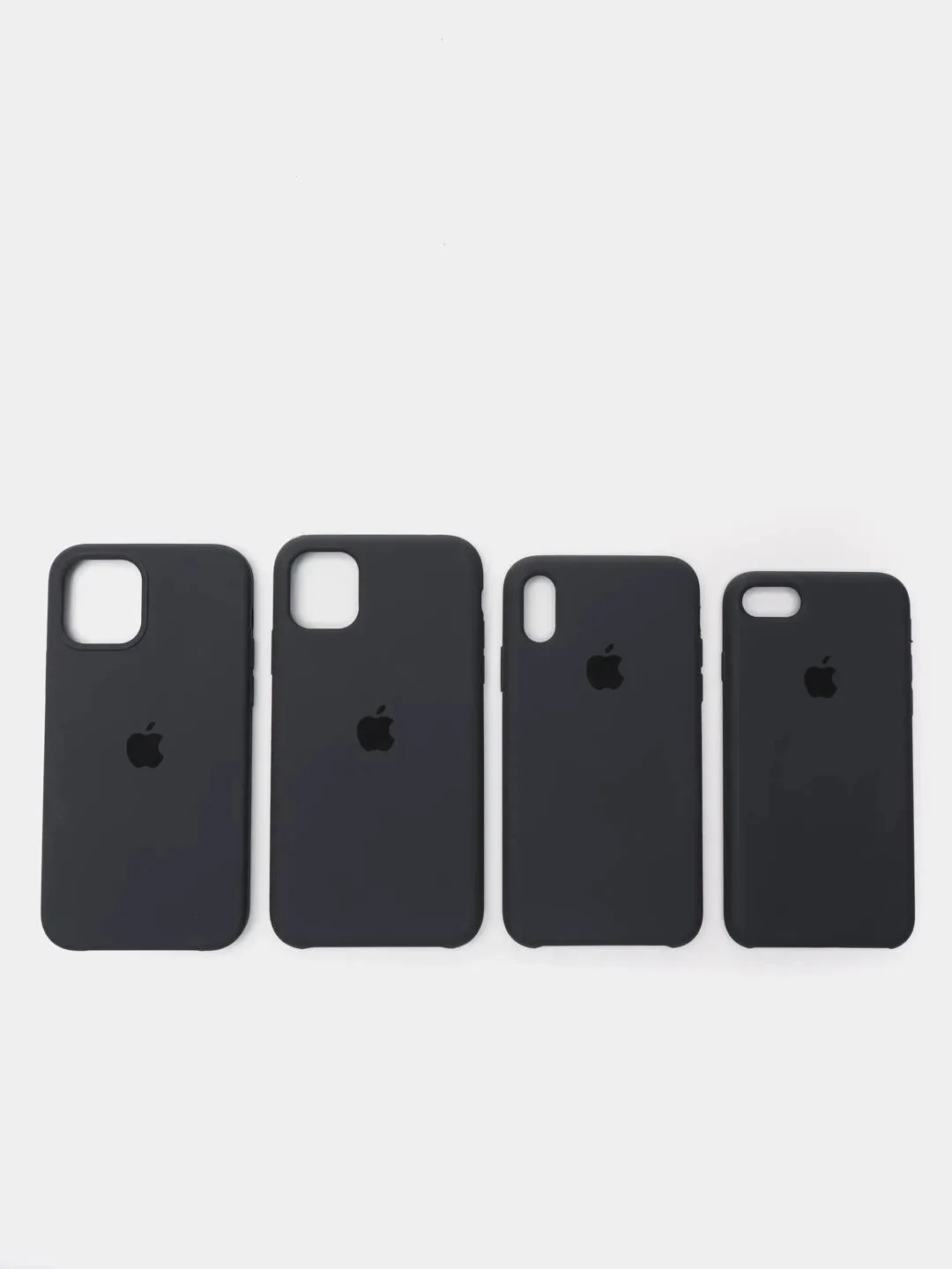 Угольный чехол Silicone Case для iPhone 6/6s,6s+,7/8+,7/8,X/XS,XSMax,XR, 11, 12, Pro, Pro MAX, Mini