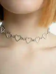Цепь с сердцами