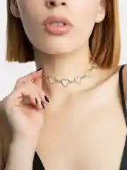 Цепь с сердцами