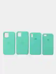 Мятный чехол Silicone Case для iPhone 6/6s,6s+,7/8+,7/8,X/XS,XSMax,XR, 11, 12, Pro, Pro MAX, Mini