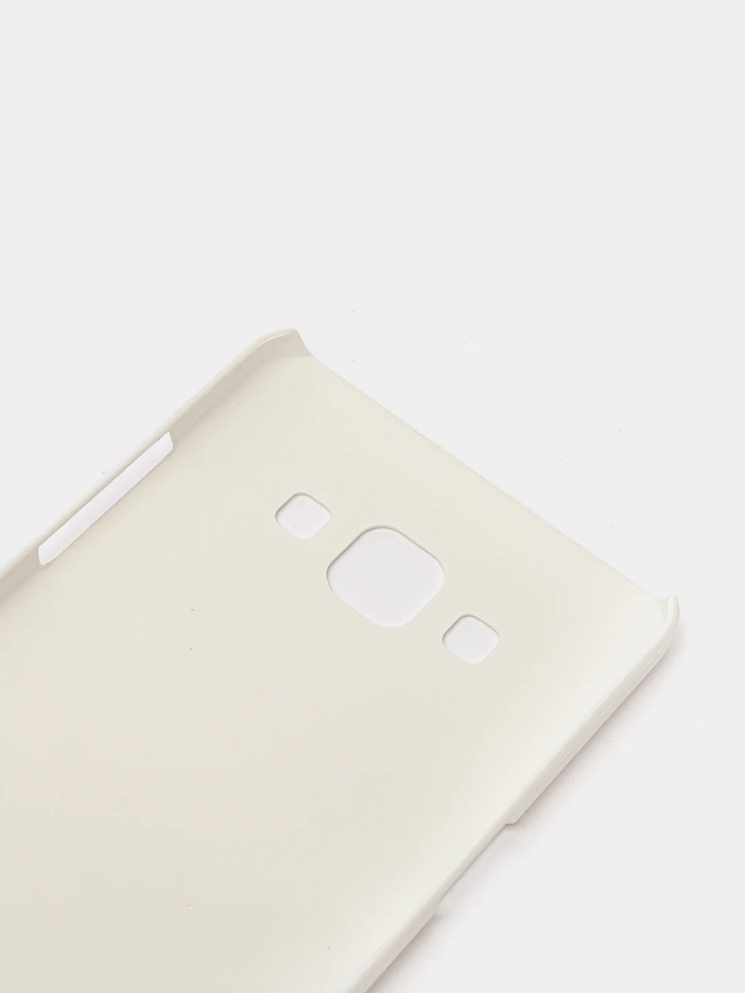 Белый чехол-накладка для Samsung серии А, пластик, Soft-touch