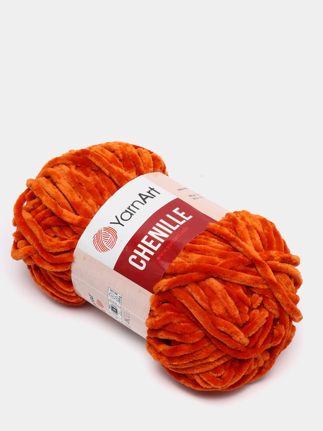 Рыжий пряжа плюшевая YarnArt Chenille