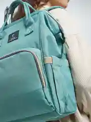 Бирюзовый рюкзак для мам