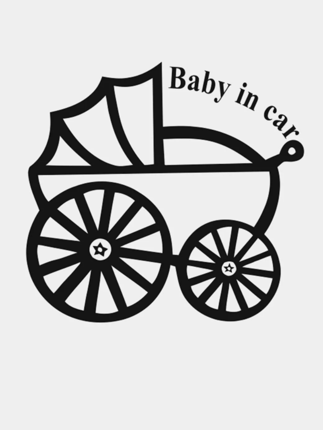 Наклейка на автомобиль Baby in car купить по цене 149 ₽ в интернет-магазине  KazanExpress