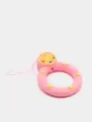 Кораллово-розовый чехол с объёмным рисунком для Airpods 1, 2, 3D