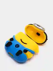 Багровый чехол с объёмным рисунком для Airpods 1, 2, 3D