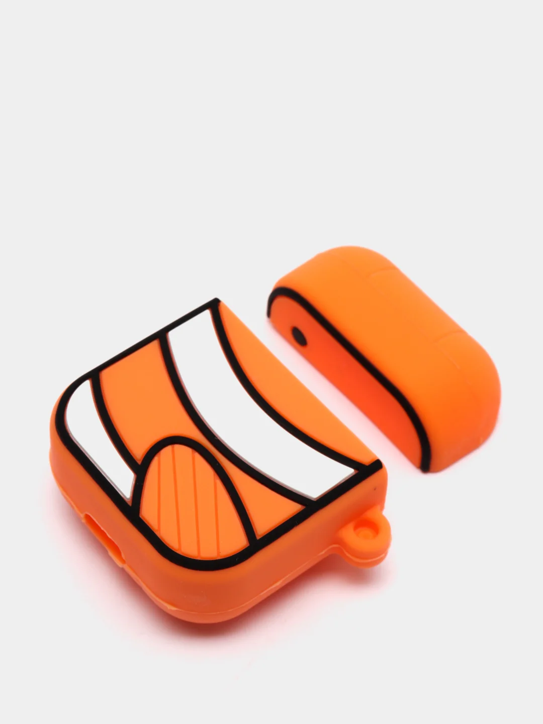 Светло-синий чехол с объёмным рисунком для Airpods 1, 2, 3D