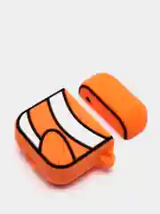 Светло-синий чехол с объёмным рисунком для Airpods 1, 2, 3D