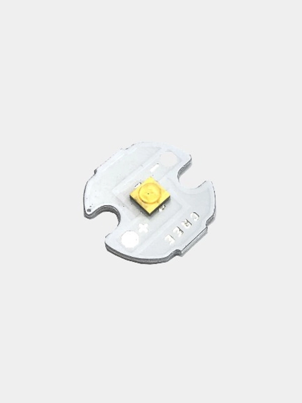 Светодиод мощный CREE XTE 1-3W 3-3.6V (0.3-1A) 4500-5000K на радиаторе 16мм