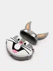 Синий чехол с объёмным рисунком для Airpods 1, 2, 3D