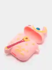 Бежевый чехол с объёмным рисунком для Airpods 1, 2, 3D