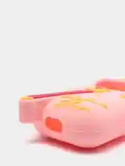 Бежевый чехол с объёмным рисунком для Airpods 1, 2, 3D