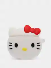 Пастельно-коралловый чехол с объёмным рисунком для Airpods 1, 2, 3D