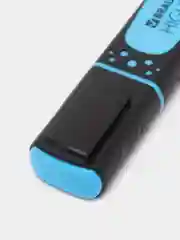 Голубой текстовыделитель BRAUBERG SUPER, 1 шт., прорезиненный корпус, линия 1-5 мм, цвета 6 видов