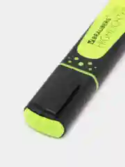 Желтый текстовыделитель BRAUBERG SUPER, 1 шт., прорезиненный корпус, линия 1-5 мм, цвета 6 видов
